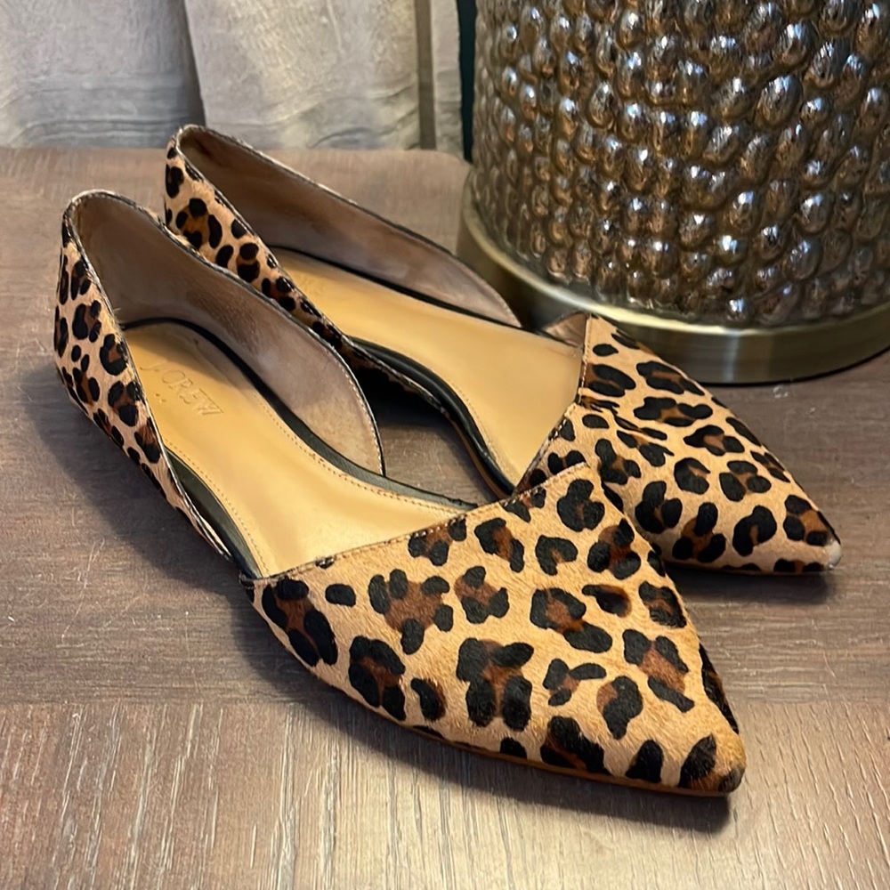 8 1/2 cheetah print flats J.Crew
